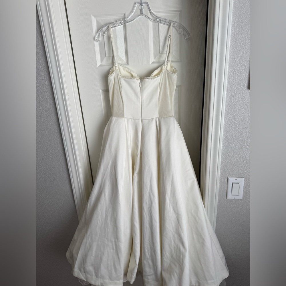 House of CB MADEMOISELLE White Tulle Midi Dress - Picture 6 of 10